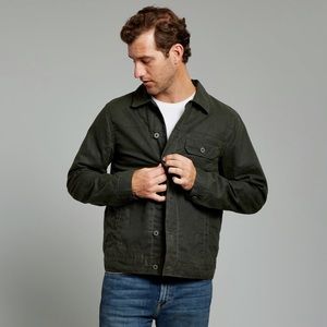 Flint and Tinder Flannel-lined Waxed Jacket